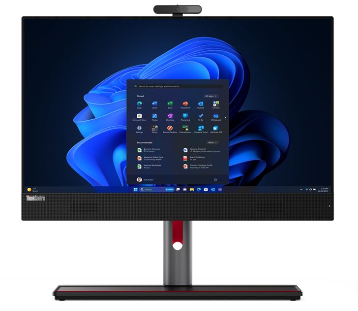 LENOVO ThinkCentre M90A G5 AIO 23.8"/24" FHD Intel i5-14500 16GB DDR5 512GB SSD Windows 11 Pro 3yrs OS Wty Webcam Speakers Keyboard Mouse