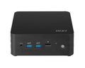 MSI Cubi NUC 1M Barebone Mini PC, Intel Core 3-100U, 6C/8T up to 4.7GHz, 2x DDR5 SODIMM, 2x M.2 SSD, WiFi 6E, BT 5.3, Dual HDMI, Thunderbolt, No OS