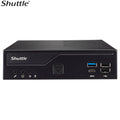 Shuttle DH610 Slim Mini PC 1L Barebone - Intel 12th/13th/14th Gen , 2xDDR4, 2.5" HDD/SSD bay, 2xLAN (1G  2.5G), 2xRS232, HDMI, 2xDP, 120W, Vesa
