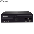 Shuttle DH610 V2 Slim Mini PC 1L Barebone - Intel 12th/13th/14th Gen , 2xDDR5 (max96g), 2.5" HDD/SSD bay, 2xLAN (1G  2.5G), 2xRS232, HDMI, 2xDP, 120W