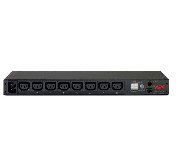 APC APC Rack PDU, Metered, 1U, 16A, 208/230V, (8) C13, Load capacity 3300 VA