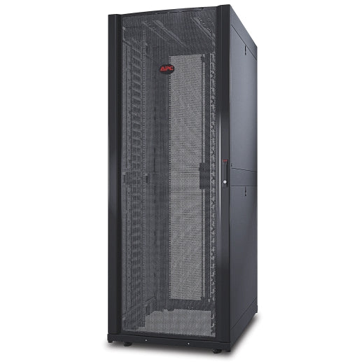 APC APC NetShelter SX, Networking Rack Enclosure, 42U, Black, 1991H x 750W x 1070D mm with Casters, Feet, Vertical Cable Mana