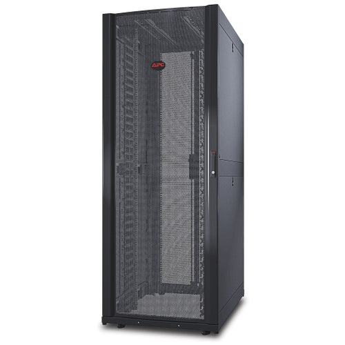 APC APC NetShelter SX, Networking Rack Enclosure, 42U, Black, 1991H x 750W x 1070D mm with Casters, Feet, Vertical Cable Mana