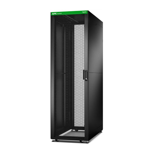 APC APC Easy Rack, 42U, Black, With Roof, Castors, Feet, 4 Brackets, and Side Panels, No Bottom, 1991H x 600W x 1200D mm