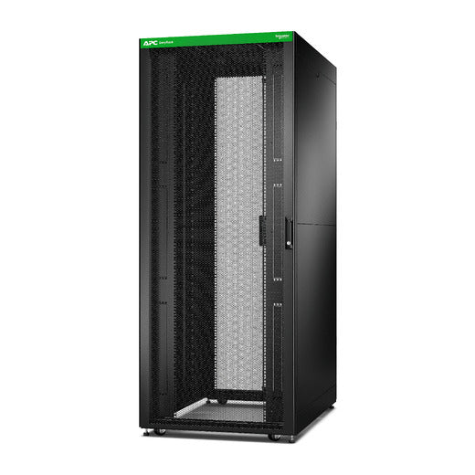 APC APC Easy Rack, 42U, Black, With Roof, Castors, Feet, 4 Brackets, and Side Panels, No Bottom, 1991H x 800W x 1200D mm