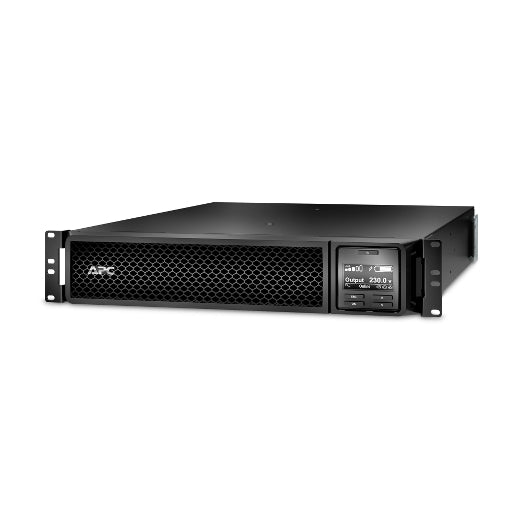 APC APC Smart-UPS On-Line, 3kVA, Rackmount 2U, 230V, 8x C13+2x C19 IEC outlets, Network Card, Extended runtime, W/ rail kit