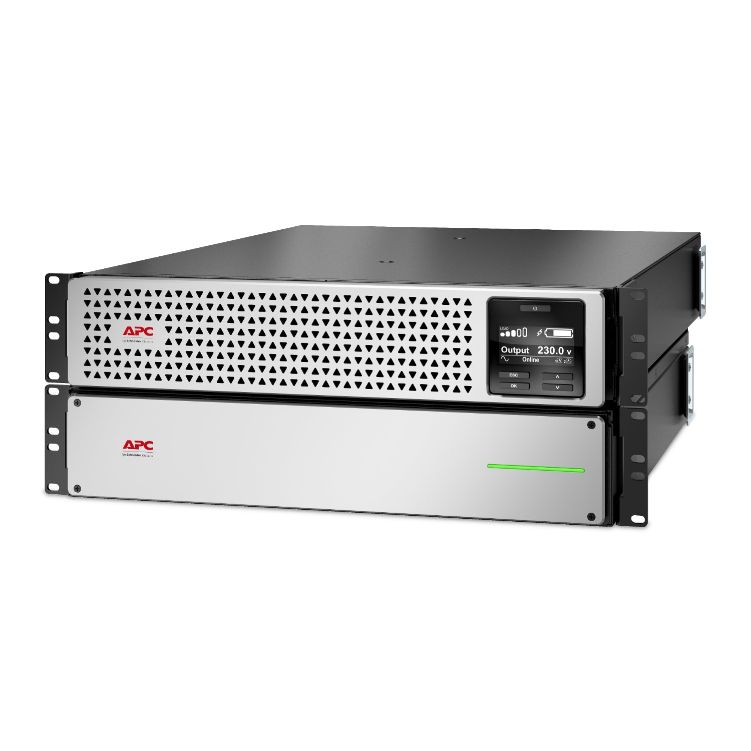 APC APC Easy UPS 3000VA/2700W Online UPS, 4U Rackmount, 230V/16A Input, 6x IEC C13 Outlets, Lithium-Ion Battery, W/ Extended 