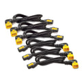 APC APC Locking Power Cord Kit, C13 to C14 (90 Degree), 1.2M Length, 6 Pack