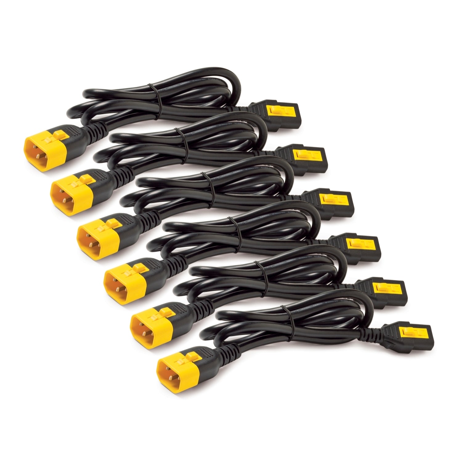 APC APC Locking Power Cord Kit, C13 to C14, 1.2M Length, 6 Pack