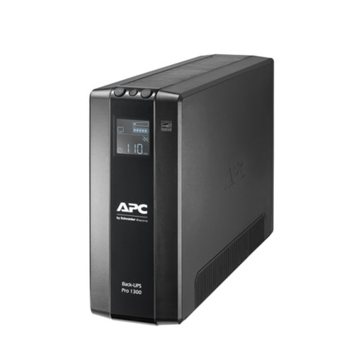 APC APC Back-UPS Pro 1300VA/780W Line Interactive UPS, Tower, 230V/10A Input, 8x IEC C13 Outlets, Lead Acid Battery, LCD, AVR