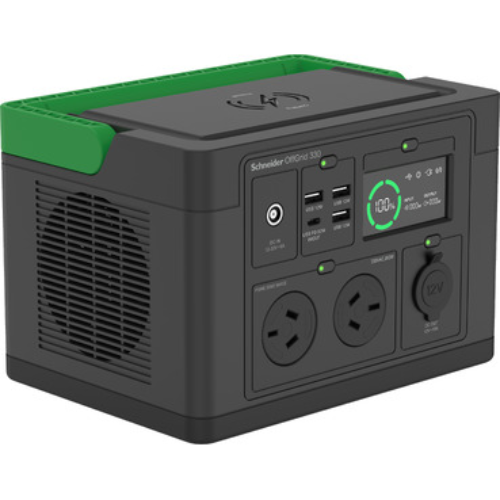 APC APC OffGrid Portable Power Station 330, 230V, 332Wh Lithium-ion, LCD, 2 AS3112 Australian outlets, Sinewave, 3 USB-A, 1 U