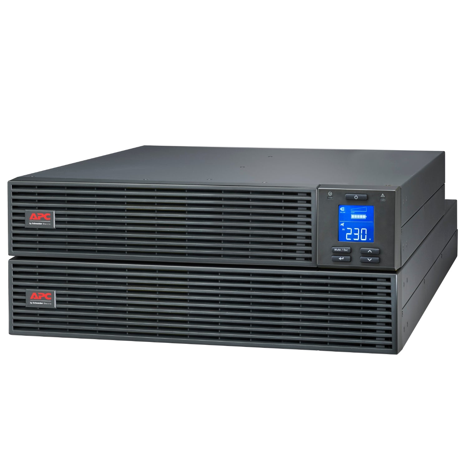 APC APC Easy UPS 3000VA/2400W Online UPS, 4U Rackmount, 230V/16A Input, 4x IEC C13 Outlets, Lead Acid Battery, W/ Battery Pac