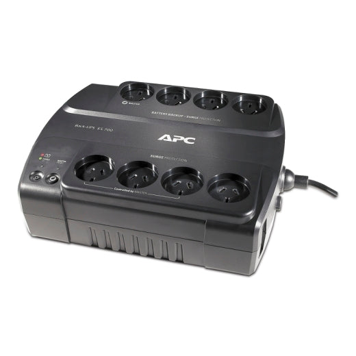 APC APC Back-UPS 700VA/405W Power-Saving UPS, Desk Top, 230V/10A Input, 8x Aus Outlets, Lead Acid Battery, User Replaceable B