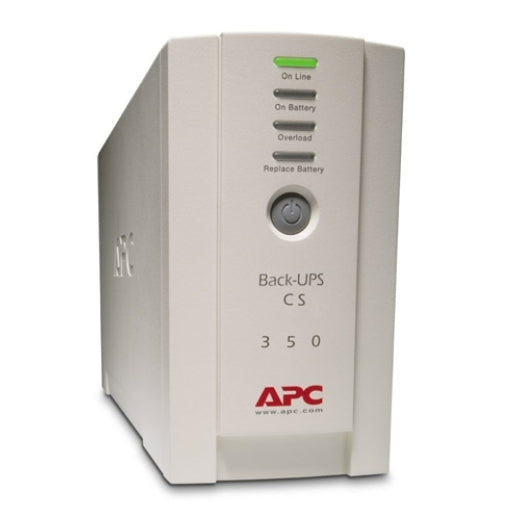 APC APC Back-UPS 350VA/210W Standby UPS, Tower, 230V/10A Input, 4x IEC C13 Outlets, Lead Acid Battery, User Replaceable Batte