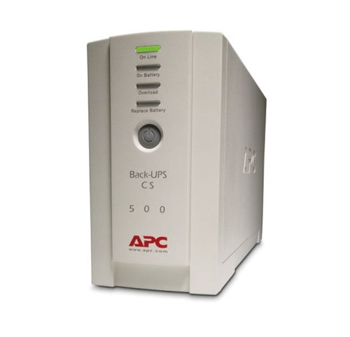 APC APC Back-UPS 500VA/300W Standby UPS, Tower, 230V/10A Input, 4x IEC C13 Outlets, Lead Acid Battery, User Replaceable Batte