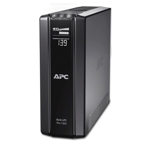 APC APC Back-UPS Pro 1500VA/865W Line Interactive UPS, Tower, 230V/10A Input, 10x IEC C13 Outlets, Lead Acid Battery, LCD, AV
