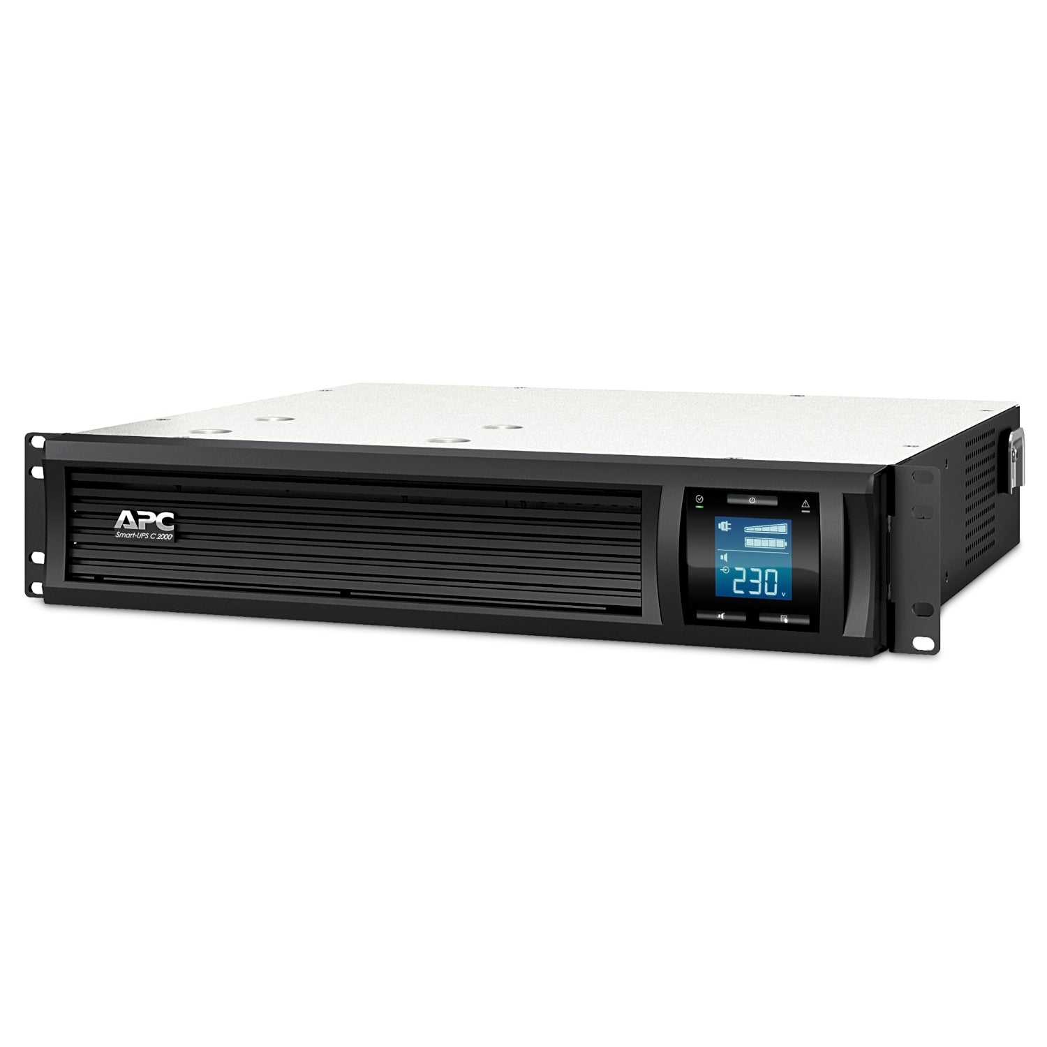 APC APC Smart-UPS C 2000VA/1300W Line Interactive UPS, 2U Rackmount, 230V/16A Input, 6xIEC C13 Outlets, Lead Acid Battery, Gr