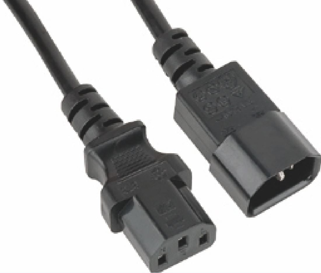Astrotek Astrotek Power Extension Cable 2m - Male to Female IEC C13 to C14 Monitor to PC or PC/UPS to Devices