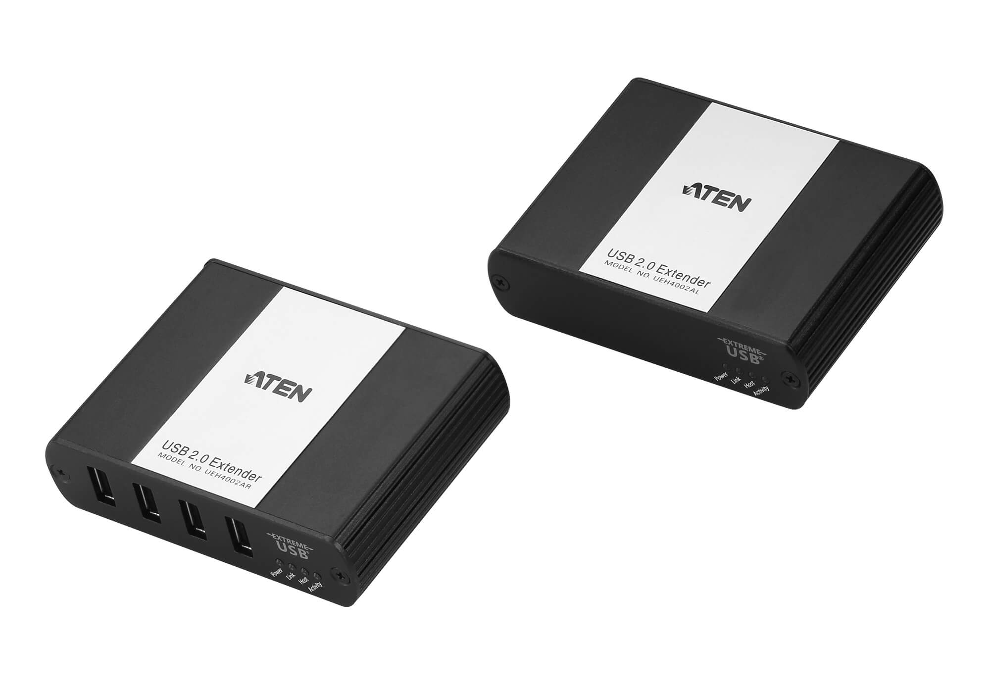 Aten Aten USB 2.0 Cat 5 Extender with 4-Port Hub, ExtremeUSB feature supports transparent USB extension, extends up to 100m