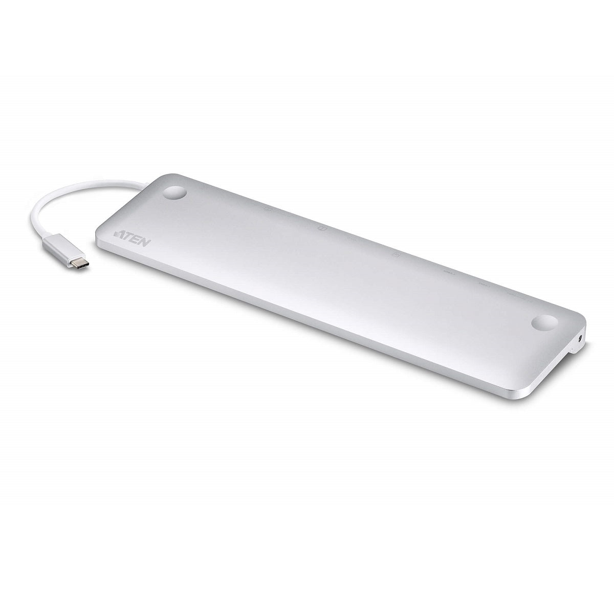 Aten Aten Multiport Mini Dock USB-C, 3x USB 3.1 Gen 1 Ports, USB-C Power Pass through, DP/HDMI/VGA Display Ports, SD/MicroSD 
