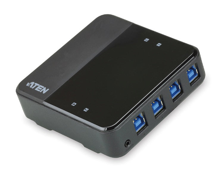 Aten Aten Peripheral Switch 4x4 USB 3.1 Gen1, 4x PC, 4x USB 3.1 Gen1 Ports, Remote Port Selector, Plug and Play