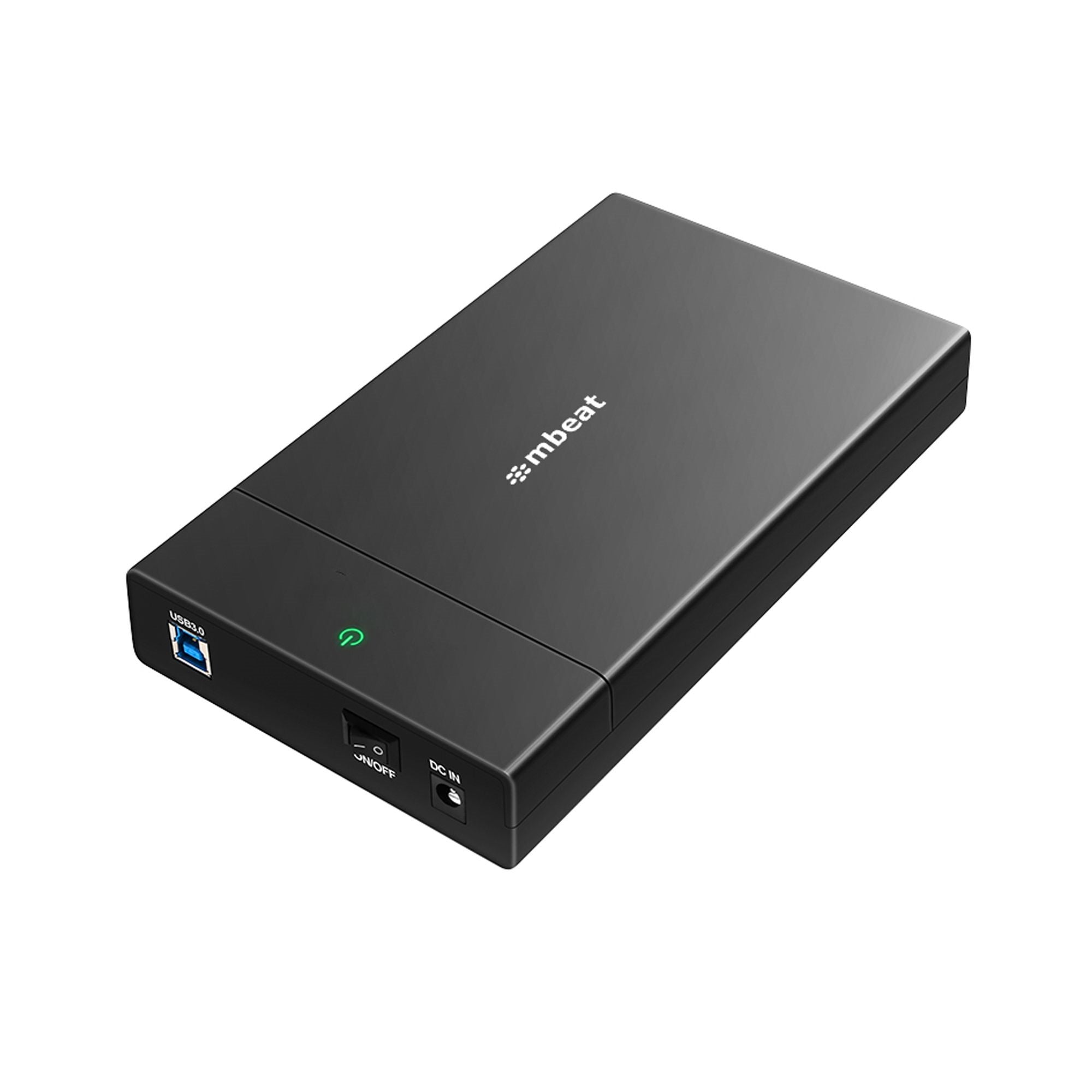 mbeat® C1 Tool-Free USB 3.0 3.5"  2.5" SATA HDD Enclosure - Black Data Speed: Maximum up to 5Gbp Product Weight: 121g DC Power: +12V/2A Power Supply