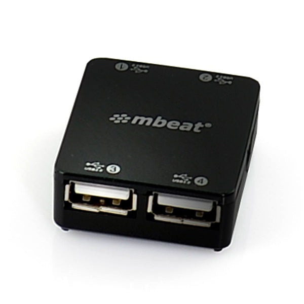 MBEAT (LS)mbeat® 4 Port USB 2.0 Hub - USB 2.0 Plug and Play/ High Speed Interface/ Ideal for Notbook/PC/MAC users USB 2.0 Spe