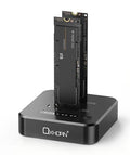 Oxhorn Dual Bay M.2 SSD Docking Station USB 3.2 Gen 2x2 M.2 NVMe SSD 16TB 10Gbp Supports Macs Windows Android Linux 2230/2242/2260/2280/22110