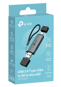 TP-Link UA430D USB 3.0 Type-CA to SD  microSD 3.0 Card Reader, support SD，SDHC、SDXC，microSD、microSDHC、microSDXC cards up to 2TB.