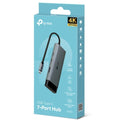 TP-Link UH7020C USB Type-C 7 in 1 Hub, 4K@60Hz HDMI, SD  microSD UHS-I, 100W Power Delivery, 1× USB-C Data Port, 2× USB-A Data Ports.