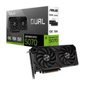 ASUS nVidia GeForce Dual RTX5070 OC 12G-EVO, GDDR7, 6144 CUDA, PCIe 5.0, 28Gbps, 192-bit, 2572MHz OC, 2.5-Slot, SFF Ready, 8K