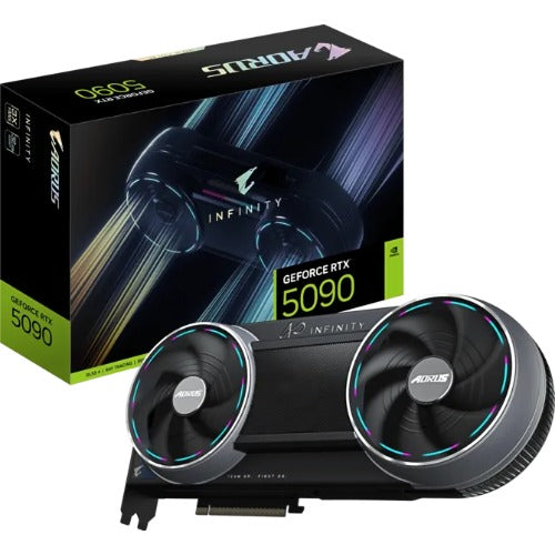 Gigabyte AORUS GeForce RTX™ 5090 INFINITY 32G, 2655 MHz, CUDA 21760, 28 Gbps, GDDR7, 512 bit, PCI-E 5.0, PSU 1000W, DisplayPort 2.1b *3 HDMI 2.1b *1