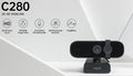 RAPOO C280 2K Webcam - Wide Angle Lens, Noise Canceling Mic, Plug  Play, Teams, Google Meet, Zoom, Does Not Support Windows Hello