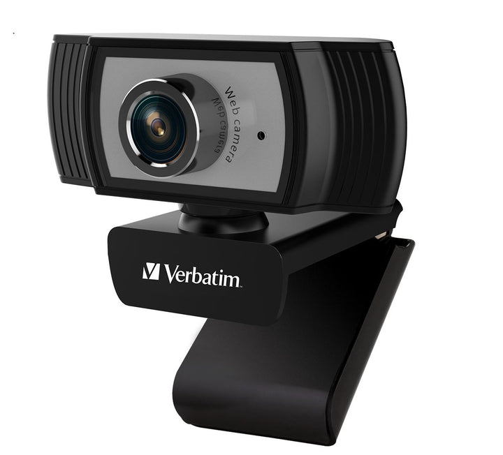 Verbatim 1080p Full HD Webcam, Black/Silver, 66614